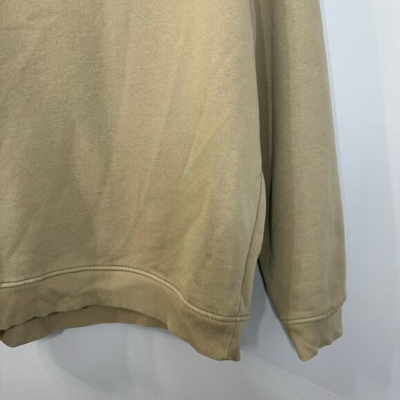 Everlane Essential Crew Sweatshirt Pullover Cotton Oversized Men XXL Light Brown - Picture 4 of 8